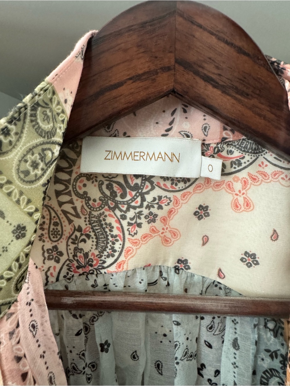 Zimmermann Pastel Patchwork Bandana Mini Dress - Picture 10 of 10